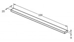 IDEAL STANDARD - i.Life Nábytková rukojeť 336 mm, matná černá T5742XG
