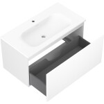 MEXEN/S - Orio koupelnová skříňka 90 cm s umyvadlem Vela, 1 šuplík, bílá mat 91A10-09047-1-BF01-W23M01
