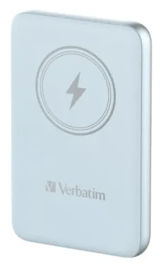 Verbatim Charge 'n' Go Magnetická bezdrátová powerbanka 10000mAh modrá / USB-C / MagSafe / 15-20W (32247)