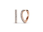 Elenys stříbrné pozlacené náušnice s krystaly Swarovski® 18K růžové zlato