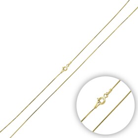 LUNICA Stříbrný řetízek SNAKE GOLD 45cm 0828