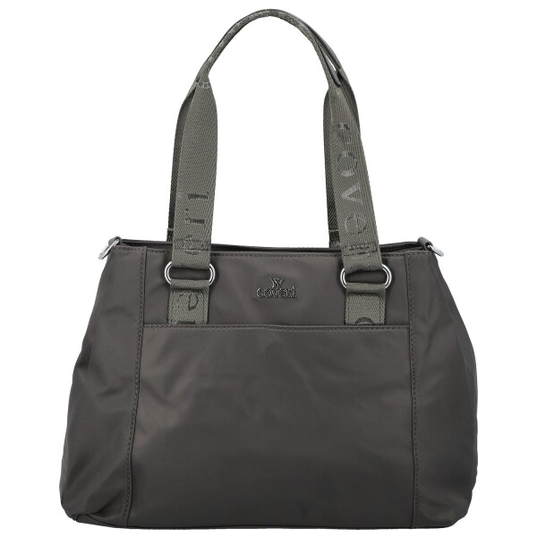 Stylová dámská nylonová kabelka do ruky Elke, tmavě šedá