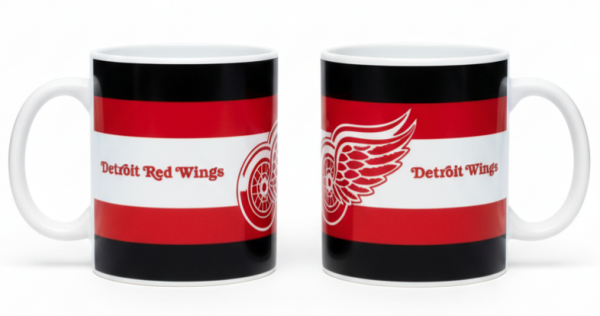 Great Branding Hrnek Detroit Red Wings NHL STRIPES (330ml)
