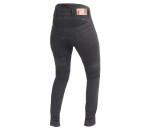 Dámské džíny na moto Trilobite Parado monolayer Aaa slim fit ladies jeans black (Prodloužené) - 32 / černá