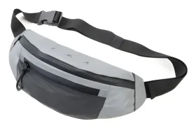 TROIKA REFLACTIVE BAG šedá / Ledvinka / Reflexní prvky / Voděodolná IPX4 / 3 kapsy / Nylon (BLB03/GY)