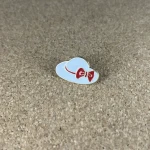 Pinarna.cz Bílý klobouk s červenou mašlí