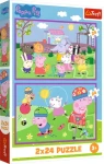 TREFL Puzzle Prasátko Peppa: Peppa na hřišti