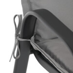 Polstrovaná podložka, látka, šedá, AZP-S1028 GREY