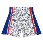 Mitchell & Ness Pánské kraťasy Philadelphia 76ers NBA Doodle Swingman Shorts Velikost: XL