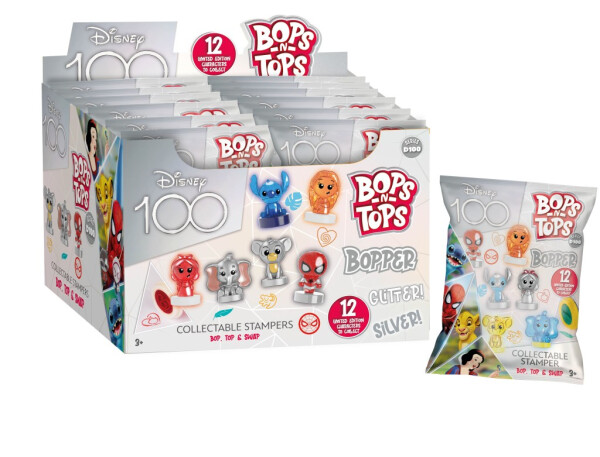 Razítka Disney Bops/Tops v mix druhů v sáčku
