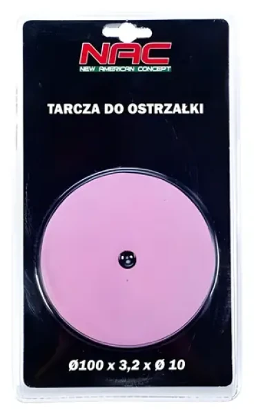 NAC Brusný kotouč na broušení řetězu 100x10x3,2 mm / Pro ostřičky řetězů (D100-F)