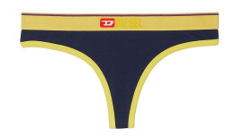 Dámské tanga Diesel tm.modrá-žlutá