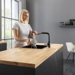 Dřezová baterie KWC FIT, 125577, Matt Black 125577