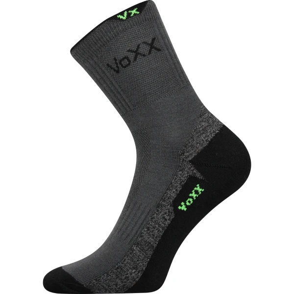 VOXX Ponožky sportovní slabé MASCOTT se stříbrem BÍLÉ TMAVĚ ŠEDÉ 35-38 101518