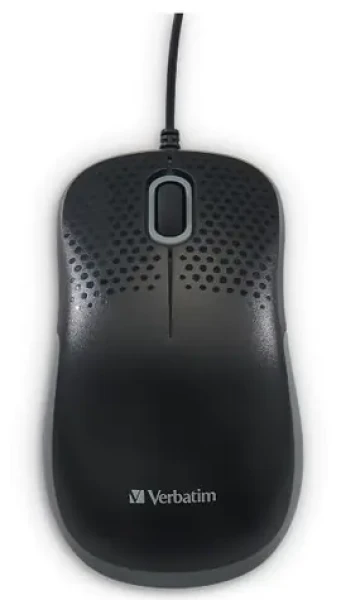 Verbatim 49024 Tichá optická myš černá / drátová / 1000DPI / USB-A / kabel 1.5m (49024)