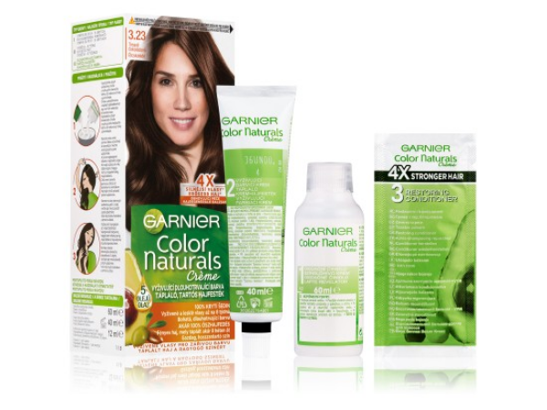 Garnier Color Naturals permanentní barva na vlasy 3.23 tmavě čokoládová, 60+40+12ml
