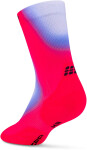 CEP dámské běžecké kompresní vysoké ponožky EDT. GRADIENT - pink/blue Velikost: II (Vel. chodidla 34-37)