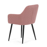 Jídelní židle, růžová, manšestrová látka, DCH-V4009 PINK6