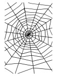 Černá pavučina s pavoukem 24610
