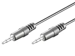 MediaRange / Audio kabel Jack 3,5 mm / 1 m / černý (MRCS140)