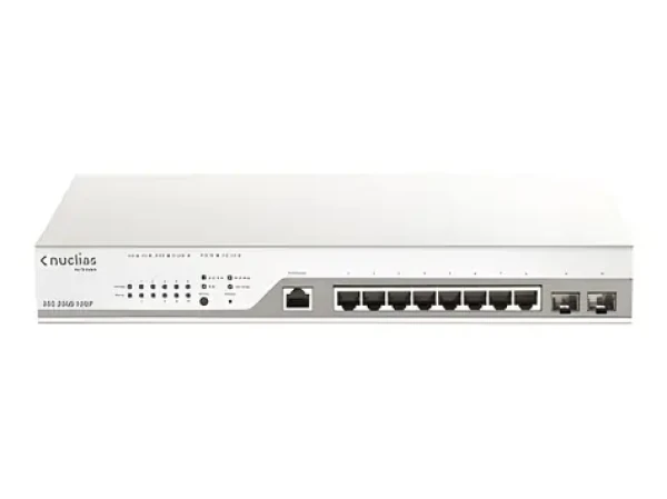 D-Link DBS-2000-10MP / Switch / 10-port 10/100/1000 Mbps / PoE+ 130W / Nuclias Cloud (DBS-2000-10MP)