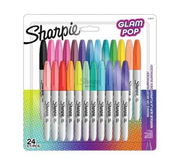 Sharpie Fine Popisovač permanentní Glam Pop / kulatý hrot F / 24ks (2198779)