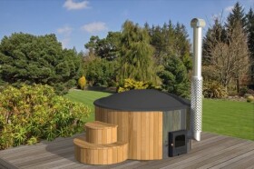 Koupací sud Hot tub DLX 200cm s šedou vložkou + víko CHTX20GRCL