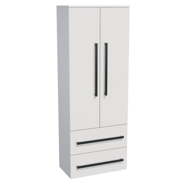 Koupelnová skříňka vysoká SAT Cube Way 60x163x33 cm bílá lesk CUBE3CHV60BL CUBE3CHV60BL