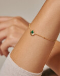 ENAMEL Copenhagen Bracelet, Soleil 42 Petrol Green