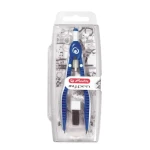 Herlitz Kružítko se zásobníkem / náhradní hroty a tuha / modro-bílá (50046768)