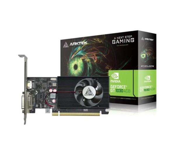 ARKTEK VGA NVIDIA GeForce GT 1030 4GB, GT 1030, 4GB DDR4, 1xHDMI, 1xDVI EDF_1777093