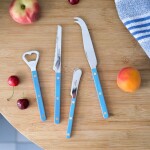 SABRE PARIS Nůž na máslo Bistrot Brillant – Pastel Blue, modrá barva, kov, plast