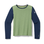 Dětské merino triko dlouhý rukáv SMARTWOOL Kids' Classic Merino Blend Base Layer Cr, Green Tea velikost: XS
