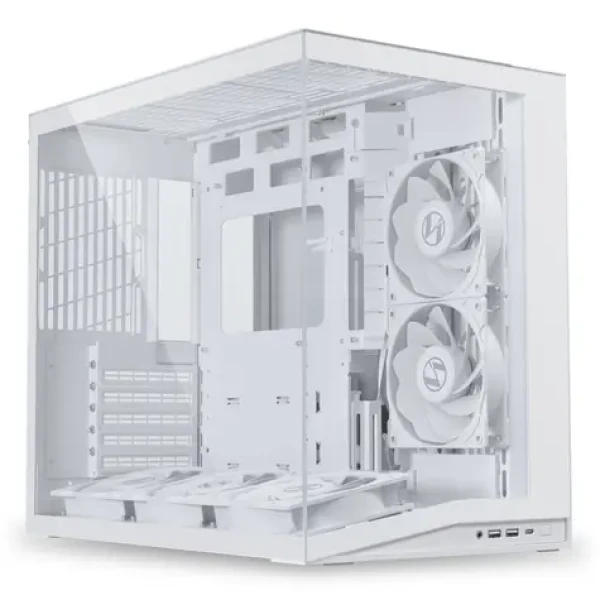 Lian Li O11 Dynamic Mini V2 Flow bílá / Micro ATX / 5x 120 mm ventilátor / tvrzené sklo (O11DMIV2FW)