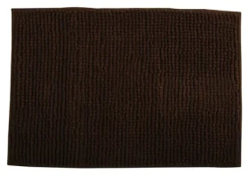 MSV CHENILLE koupelnová předložka 40 x 60 cm hnědá / mikrovlákno / protiskluzová
