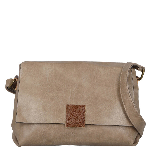Trendy dámská crossbody kabelka Simba, šedo-béžová