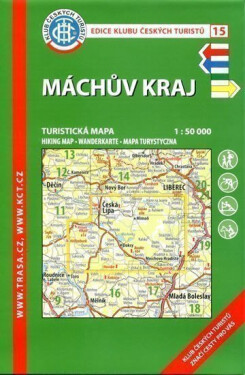 KČT 15 Máchův kraj 1:50 000 / Turistická mapa - kolektiv autorů