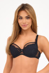 Polovyztužená dámská podprsenka Semi-Soft Gaia BS 1263 Elin Černá černá 75G