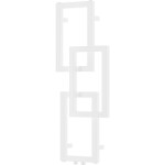 MEXEN - Grid otopný žebřík/radiátor dekorativní 870 x 360 mm, 209 W, bílá W215-0870-360-00-20