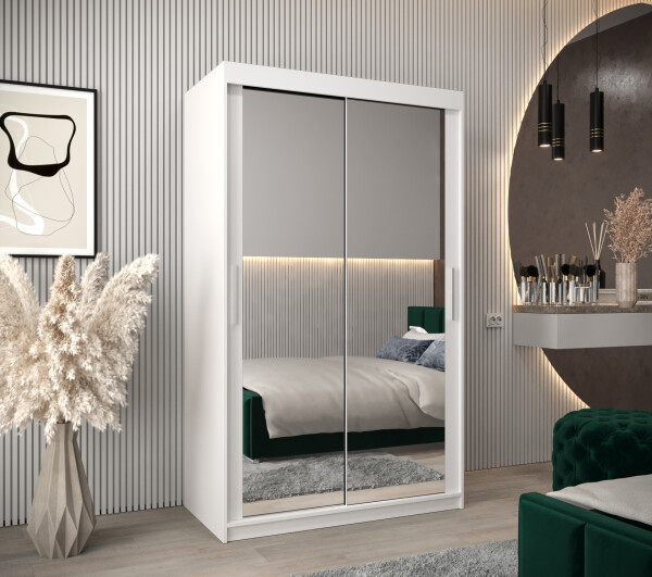 Šatní skříň Abi T3 Barva korpusu: Bílá, Rozměry: 120 cm, Dveře: Bílá
