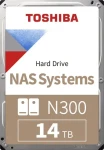 Toshiba N300 NAS 14TB / 3.5" / 7 200 rpm / 512MB cache / SATA III / CMR (HDWG51EUZSVA)