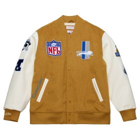 Mitchell & Ness Pánská bunda Detroit Lions NFL Dusted Varsity Créme Velikost: S