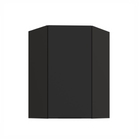 Horní rohová skříňka Aria 60x60 GN-90 1F (45°) Barva korpusu: Černá, Barva dvířek: BL - Black AFM