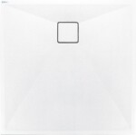 DEANTE - Correo Granitová sprchová vanička, čtverec, 90x90 cm bílá KQR_A41B