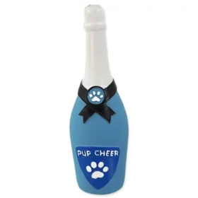 Dog Fantasy Hračka - Latex láhev sekt se zvukem modrá 16.5cm (454-31840)
