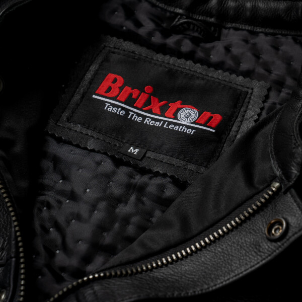 Pánská Kožená Vesta Jack Vellion Brixton Černá Velikost: 2XL