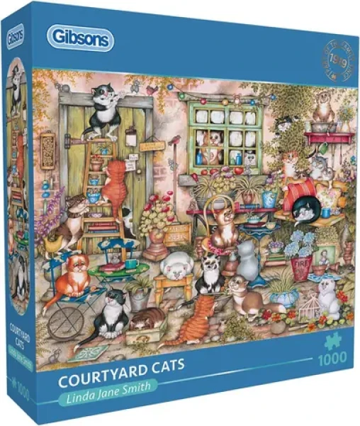 GIBSONS Puzzle Kočky na dvorku