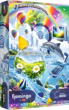 TREFL Puzzle Flamingo: Internetový chaos Y2K