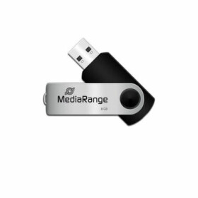 MediaRange MR908 8GB stříbrná / Flash Disk / USB-A 2.0 / čtení: 17MBs / zápis: 4MBs (MR908)