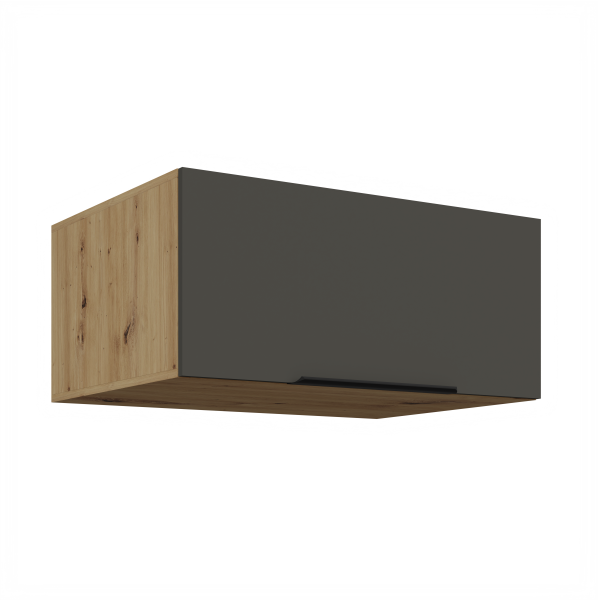 Horní skříňka Aria 80 NAGU-36 1F Barva korpusu: Dub artisan, Barva dvířek: GR - Graphite AFM
